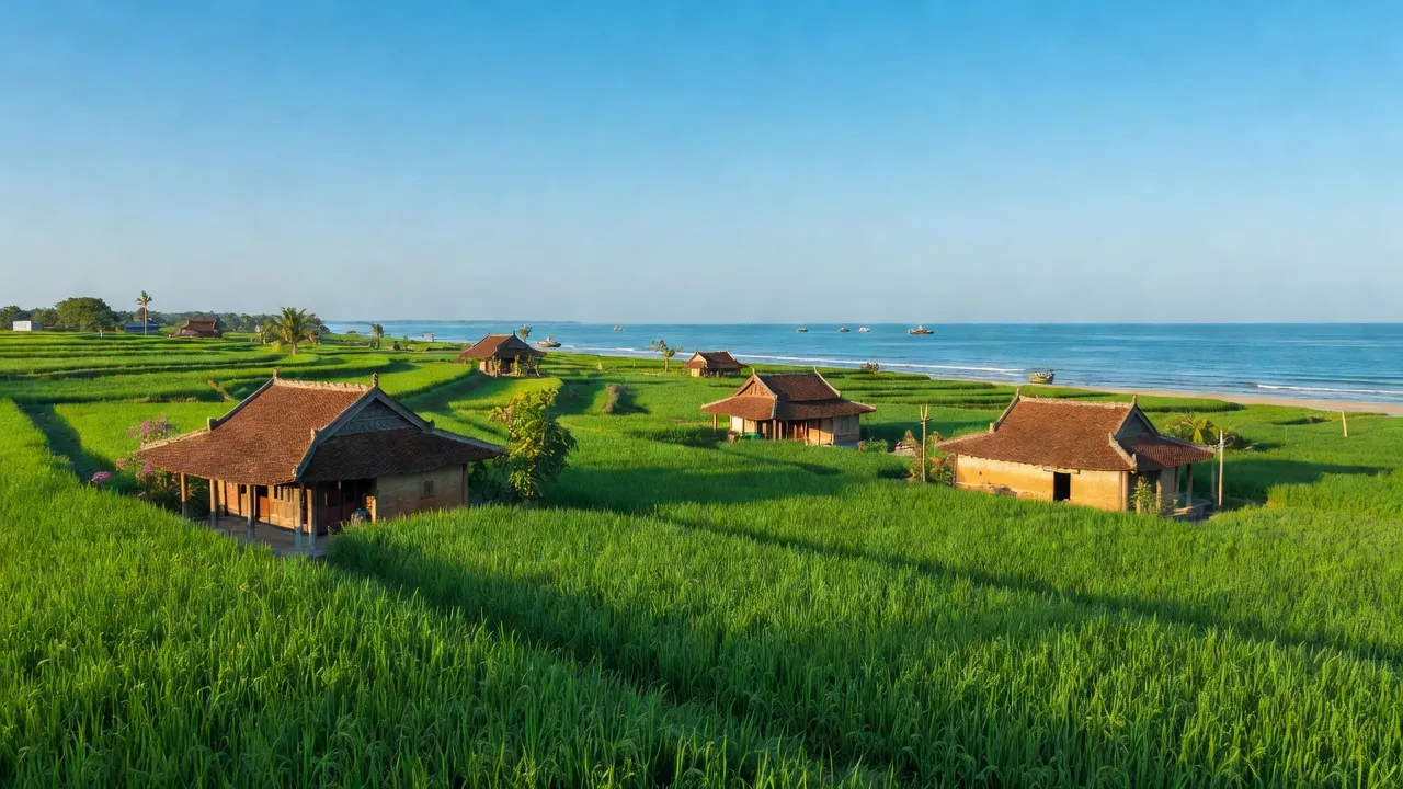 Xã Yên Hòa, huyện Cẩm Xuyên, tỉnh Hà Tĩnh với vẻ đẹp thanh bình và cảnh sắc ven biển.