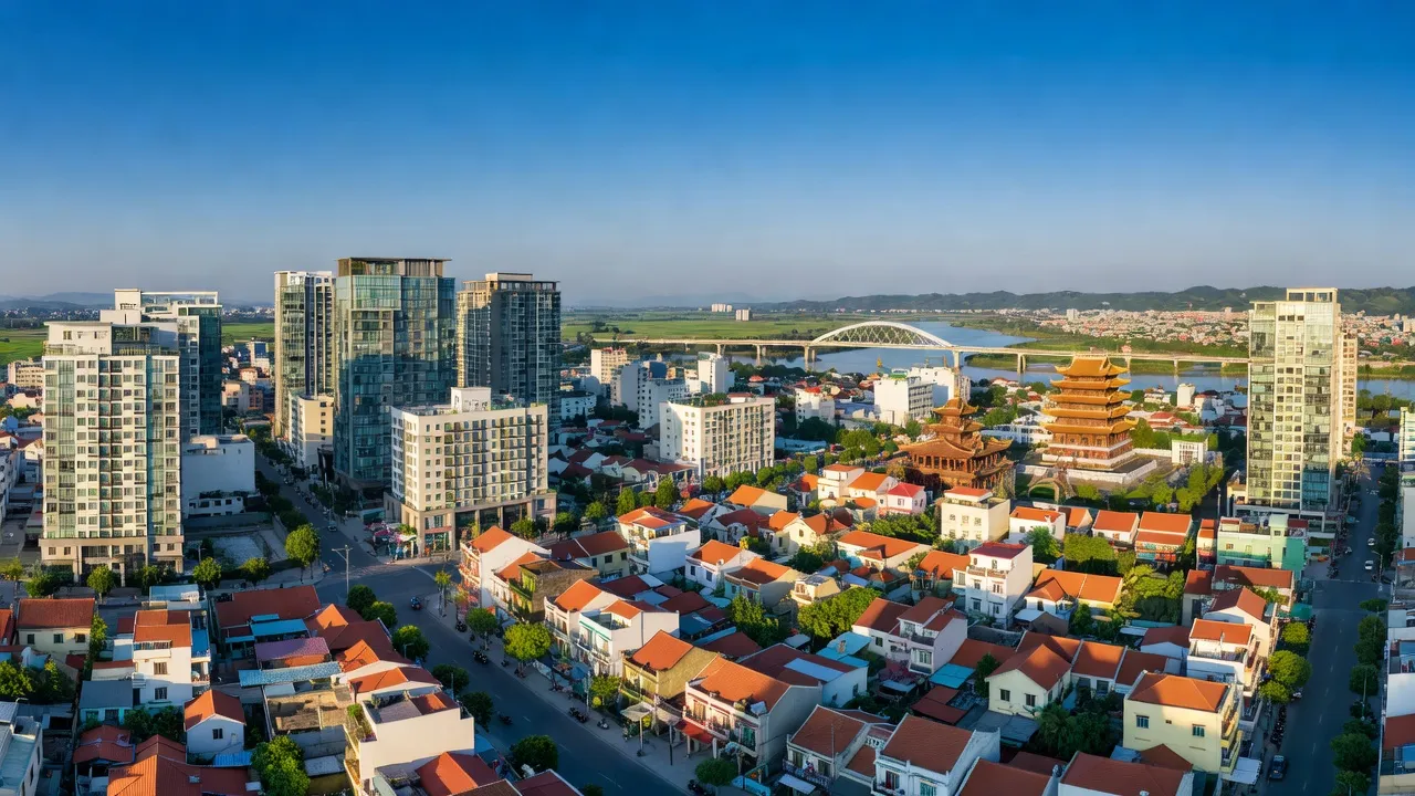 Phường Chí Minh, thành phố Chí Linh, tỉnh Hải Dương với quy hoạch đô thị hiện đại và cảnh sắc tươi đẹp.