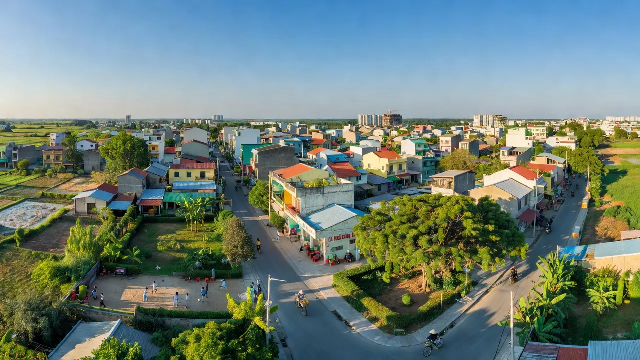Khung cảnh Phường Cộng Hoà, Thành phố Chí Linh, Hải Dương, đô thị và đời sống địa phương.