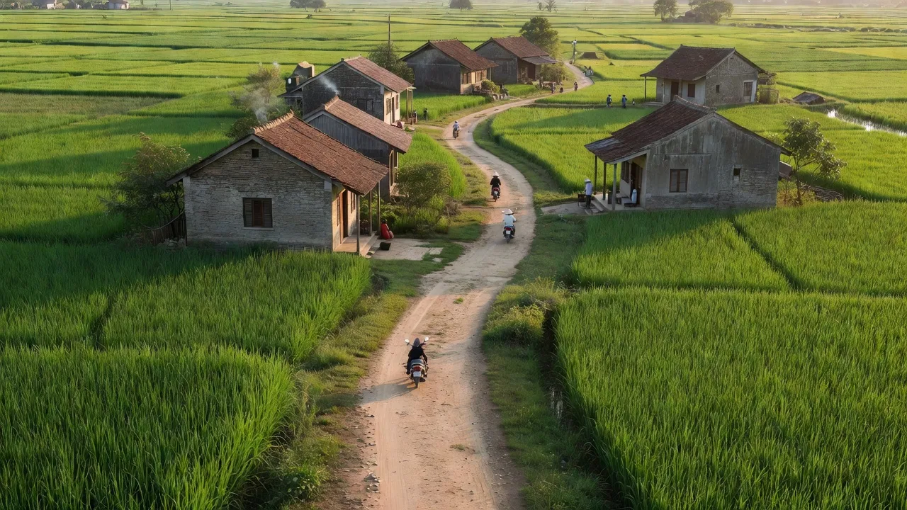 Khung cảnh đẹp và yên tĩnh tại xã Hưng Đạo, thành phố Chí Linh, Hải Dương, thể hiện sự phát triển và văn hóa địa phương.