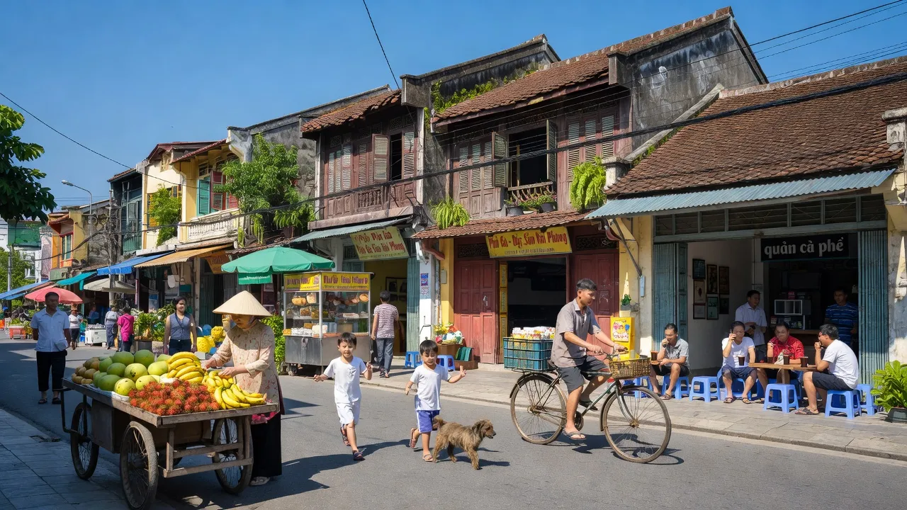 Phường Hồng Phong, Quận An Dương, Hải Phòng với hoạt động văn hóa và kiến trúc truyền thống phong phú.