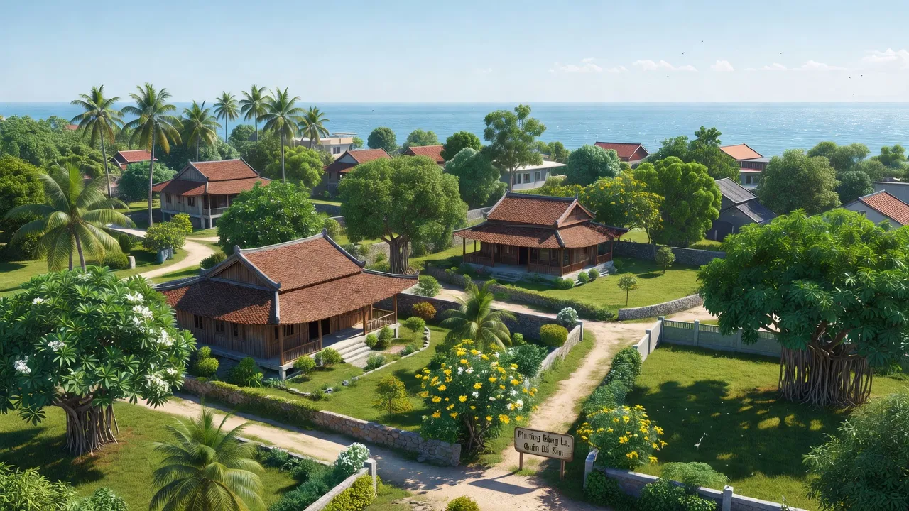 Phường Bàng La, Quận Đồ Sơn, Hải Phòng với không gian sống thoáng đãng và cảnh quan xanh tươi.