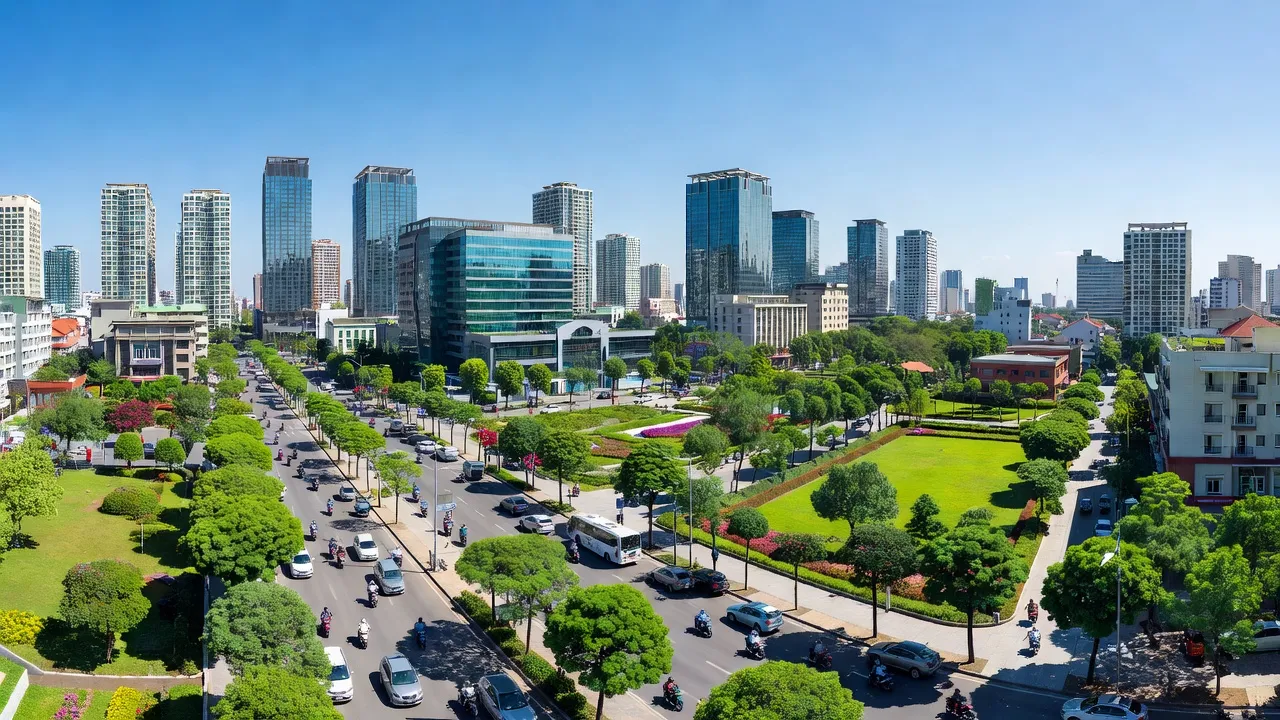 Phường Sở Dầu, quận Hồng Bàng, Hải Phòng với cảnh quan đô thị xanh và phát triển hiện đại.