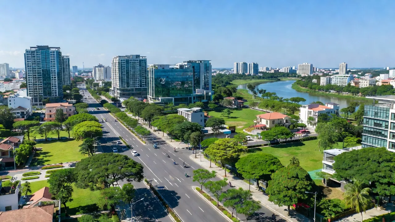 Cảnh quan Phường Ngọc Sơn, Quận Kiến An, thành phố Hải Phòng với thiên nhiên và đô thị hài hòa.