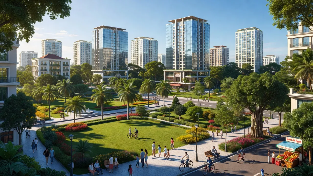 Phường An Biên, Quận Lê Chân, Hải Phòng với cảnh quan đô thị và cư dân sinh hoạt thường nhật.