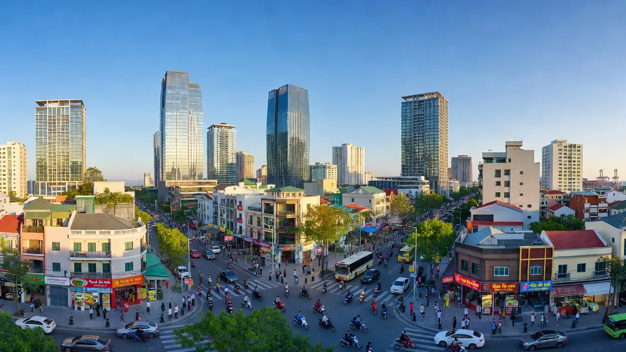 Quận Ngô Quyền, Hải Phòng, với sự phát triển đô thị hiện đại và cuộc sống sôi động.