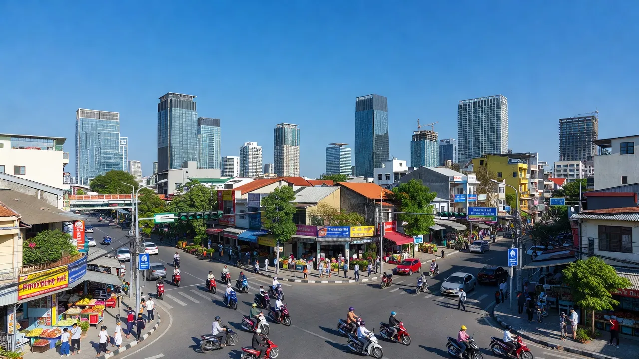 Khung cảnh Phường Đông Khê, Quận Ngô Quyền, Hải Phòng với cơ sở hạ tầng hiện đại và cuộc sống sôi động.