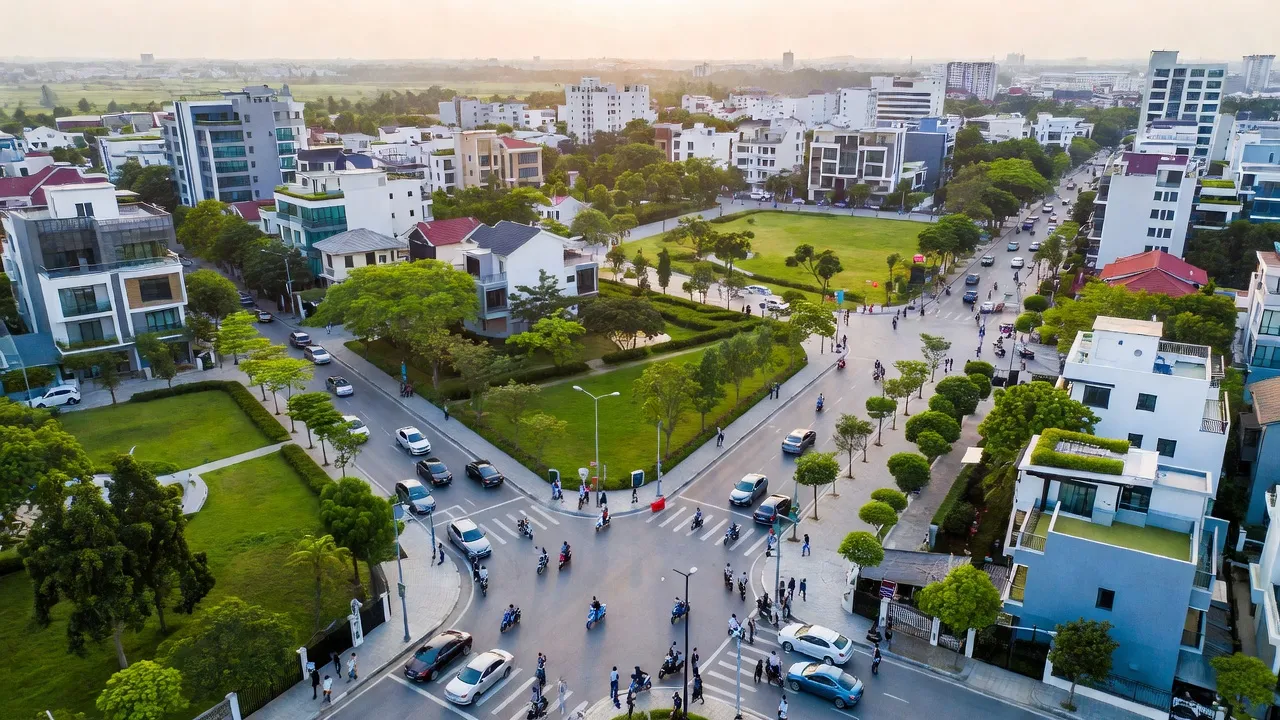 Phường Vạn Mỹ, Quận Ngô Quyền, Hải Phòng, hình ảnh trung tâm hiện đại và không gian xanh.