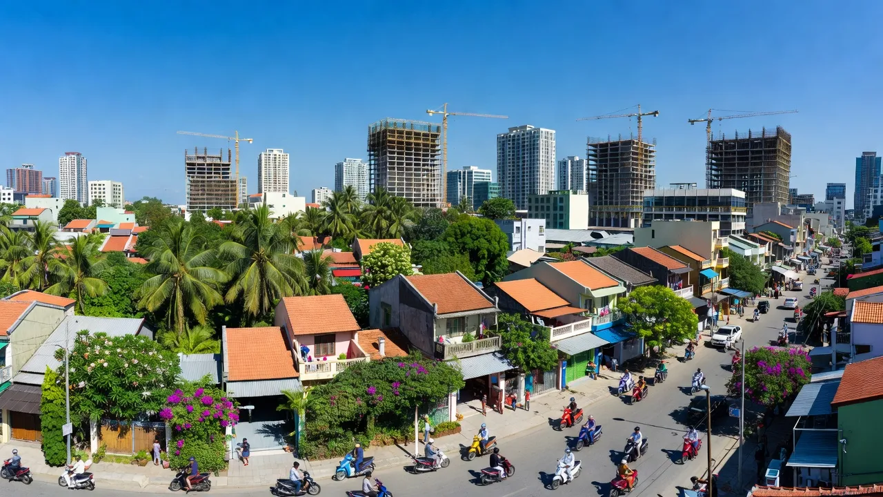 Phường IV, Thành phố Vị Thanh, tỉnh Hậu Giang, with modernized urban infrastructure and vibrant community life.