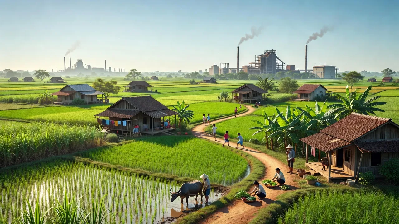 Tân An Hội, Củ Chi, Thành phố Hồ Chí Minh, cảnh sắc nông thôn, nhà cửa, hoạt động hàng ngày.