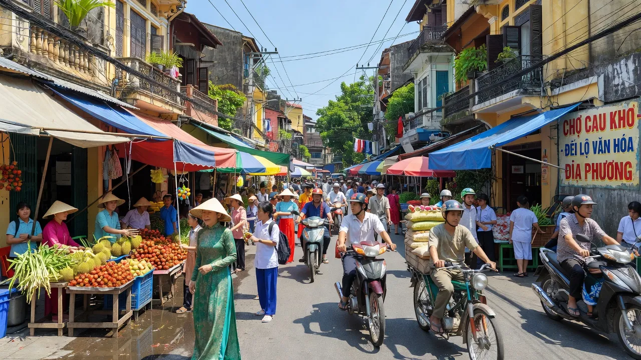 Phường Cầu Kho Quận 1, Thành phố Hồ Chí Minh với văn hóa địa phương và cuộc sống nhộn nhịp.