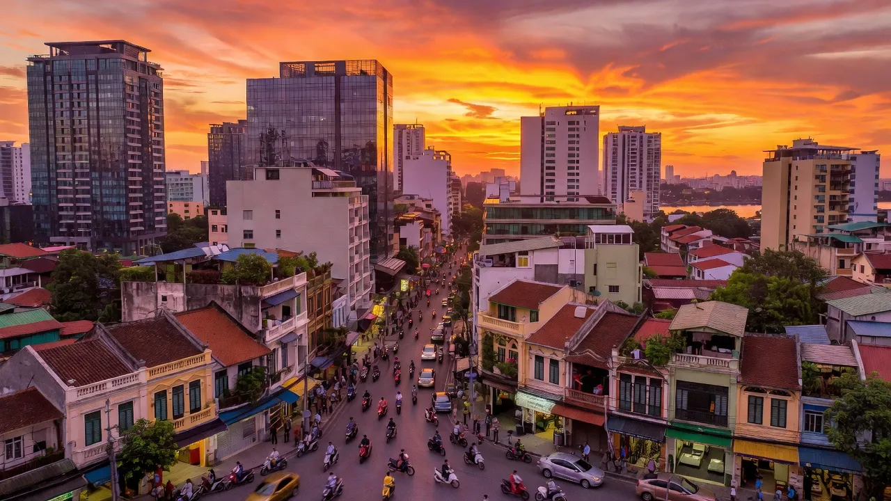 Khung cảnh Phường Cầu Ông Lãnh, Quận 1, TP. Hồ Chí Minh với kiến trúc hiện đại và nét truyền thống.