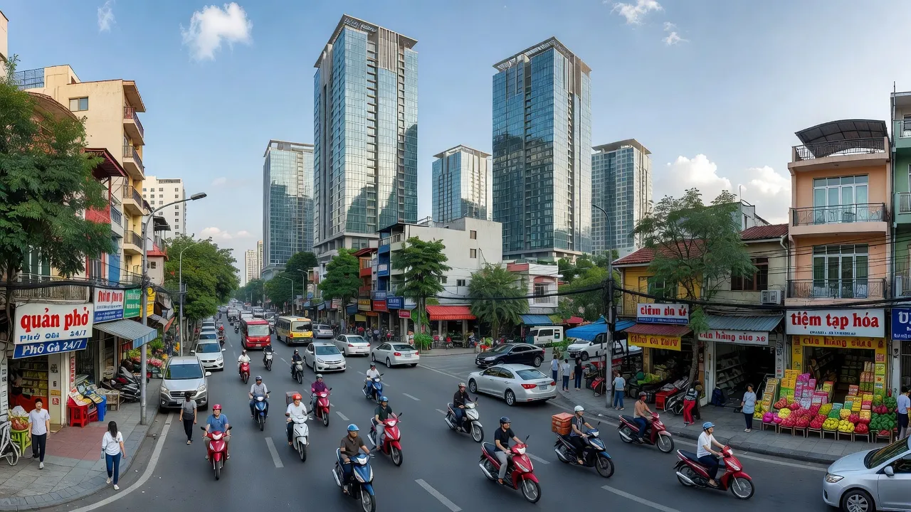 Phường 10, Quận 11, Thành phố Hồ Chí Minh với đường phố nhộn nhịp và tòa nhà hiện đại.