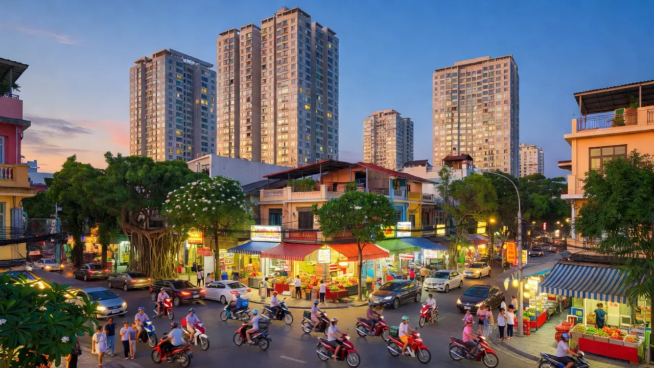 Phường 11, Quận 11, Hồ Chí Minh với hoạt động thương mại nhộn nhịp và cảnh quan đô thị hiện đại.