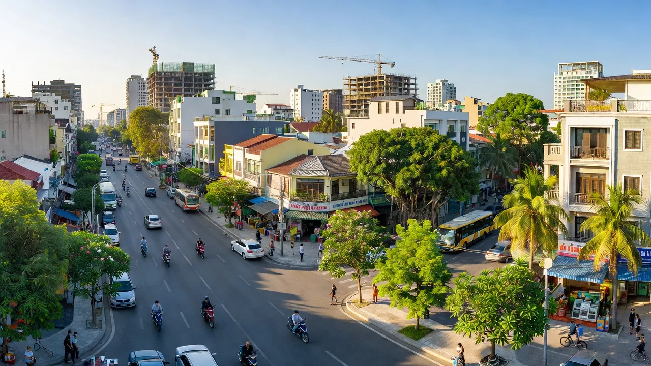 Phường Thới An, Quận 12, Thành phố Hồ Chí Minh với cảnh quan xanh và đường phố sôi động.