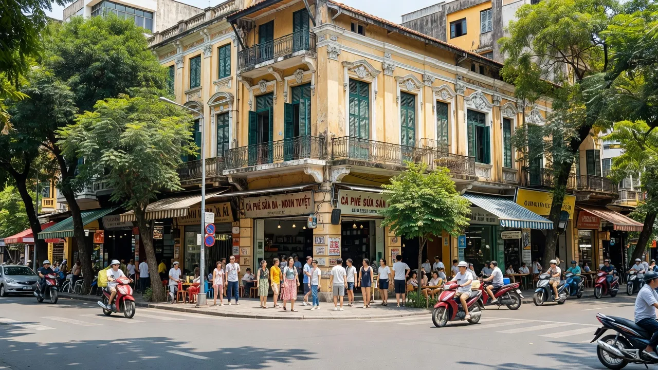 Quận 3, Thành phố Hồ Chí Minh với kiến trúc lịch sử và nhịp sống năng động, phố xá đông đúc.