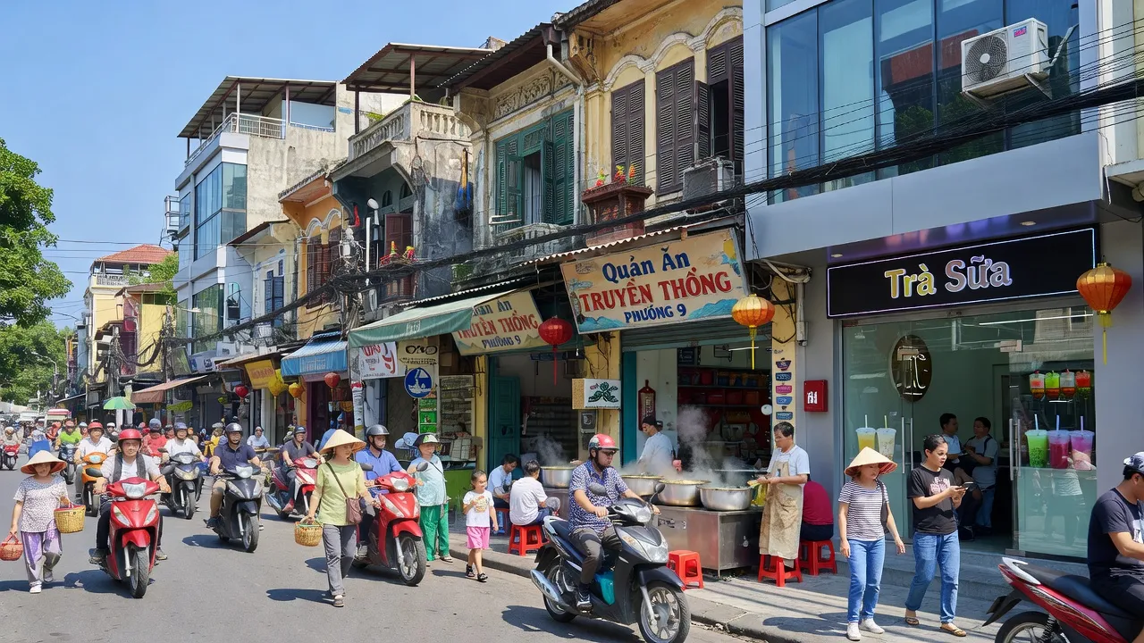 Phường 9, Quận 5, Thành phố Hồ Chí Minh với hoạt động hàng ngày và đời sống sôi động.