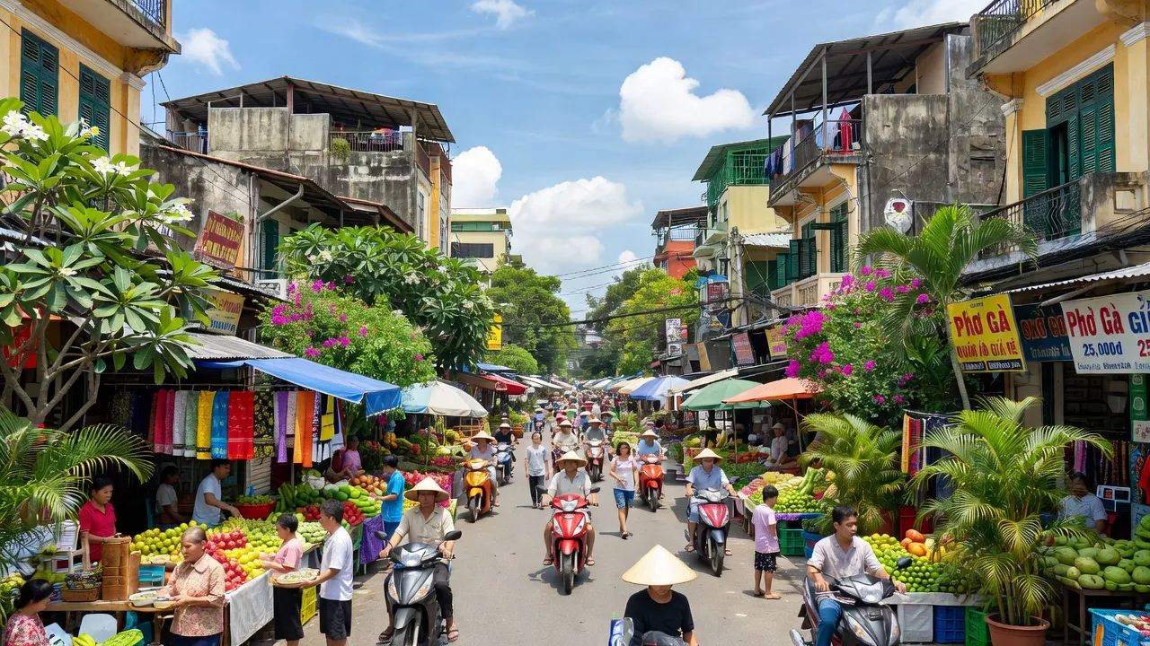 Phường 8, Quận 6, Thành phố Hồ Chí Minh, nhịp sống đô thị, thị trường và kiến trúc địa phương.