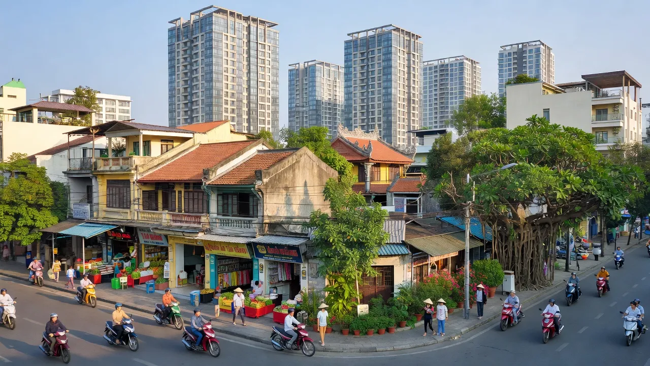 Phường Tân Kiểng, Quận 7, Hồ Chí Minh với kiến trúc hiện đại và không gian sống động.