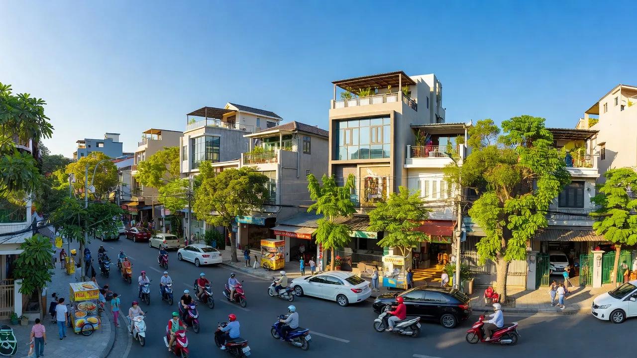 Phường 15, Quận 8, Thành phố Hồ Chí Minh với cảnh quan sầm uất và bầu không khí năng động.