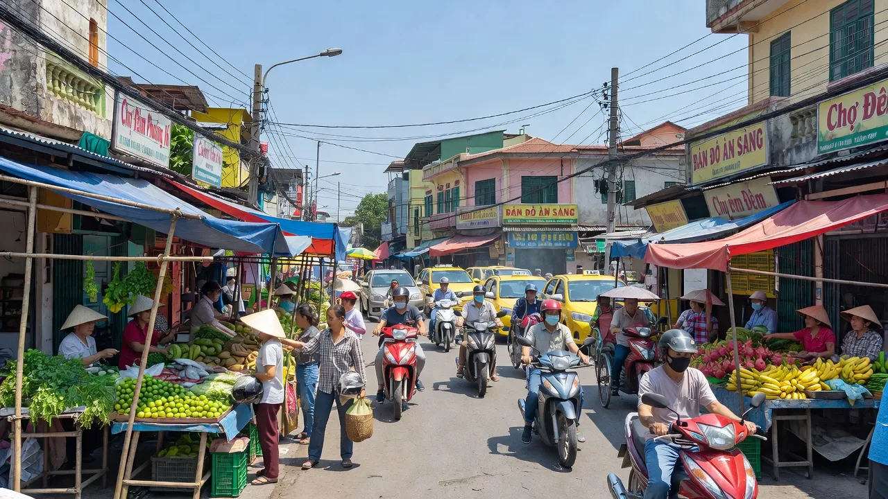 Một góc phố Phường 16, Quận 8, Thành phố Hồ Chí Minh, thể hiện nhịp sống đô thị sôi động.