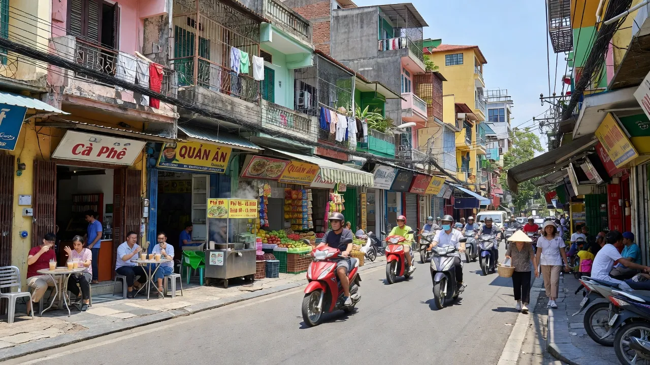 Phường 11, Quận Bình Thạnh, TP.HCM, với cuộc sống sôi động và giao thông nhộn nhịp.