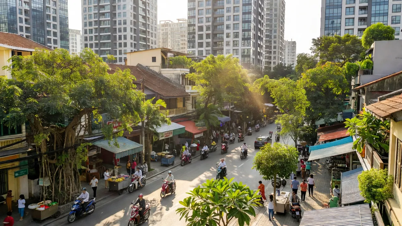 Phường 14, Quận Bình Thạnh, Thành phố Hồ Chí Minh với hoạt động hàng ngày và cây xanh