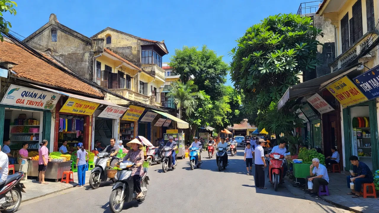 Phường 5 Bình Thạnh, Thành phố Hồ Chí Minh với cảnh đường phố sống động và kiến trúc truyền thống.