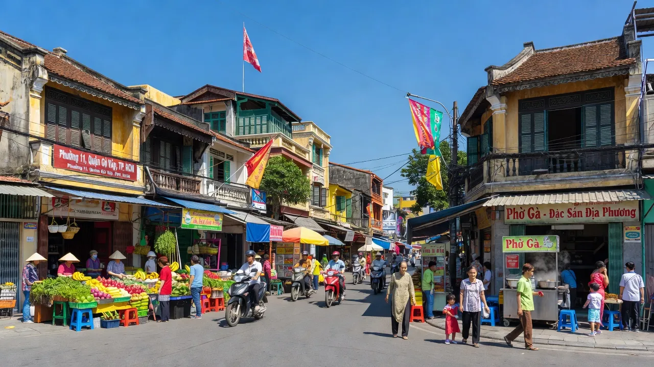 Phường 11, Quận Gò Vấp, Thành phố Hồ Chí Minh với đời sống sôi động và kiến trúc truyền thống.