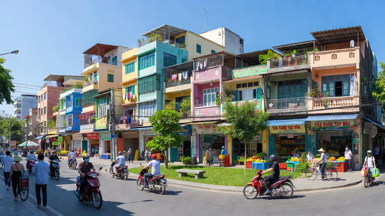 Phường 5, Gò Vấp, Thành phố Hồ Chí Minh with bustling streets and urban development.