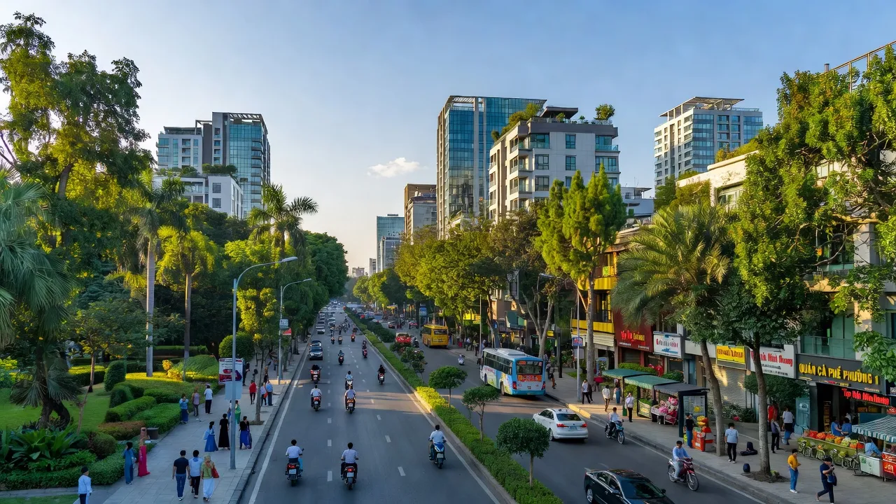Phường 1, Quận Phú Nhuận, Thành phố Hồ Chí Minh với không gian sống sôi động và cây xanh.