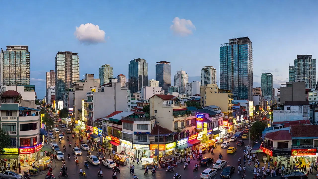 Cận cảnh khu phố Phường 11, Quận Tân Bình, Thành phố Hồ Chí Minh với hoạt động đô thị sầm uất.