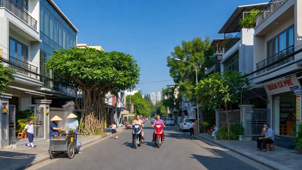 Phường Phú Thạnh, Quận Tân Phú với kiến trúc hiện đại và không gian xanh, Thành phố Hồ Chí Minh.