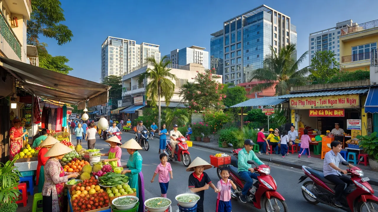 Phường Phú Trung, Quận Tân Phú, Thành phố Hồ Chí Minh với không gian đô thị phát triển hiện đại.