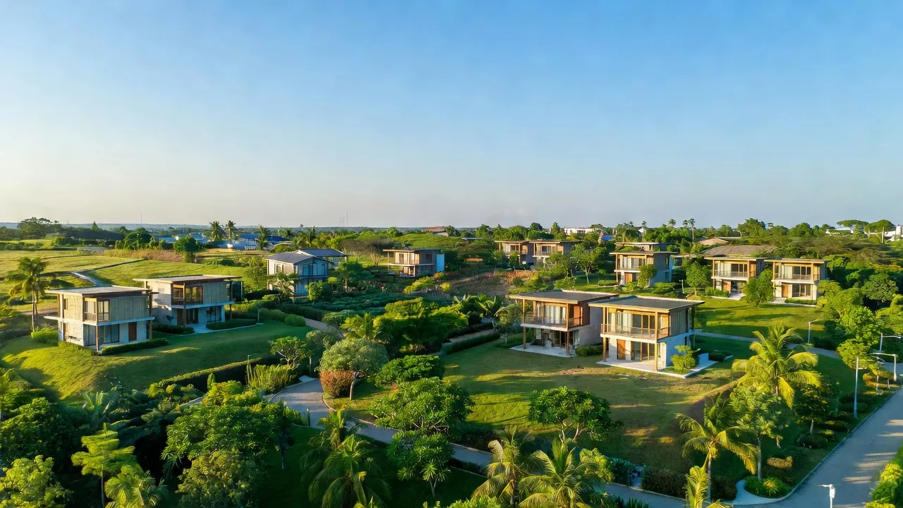 Khung cảnh yên bình Phường Long Phước, Thành phố Thủ Đức, Hồ Chí Minh với không gian sống trong lành.