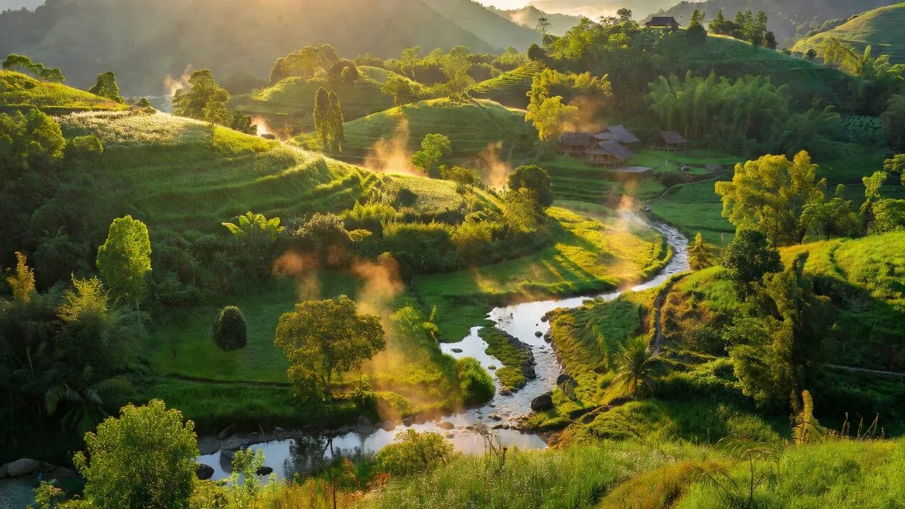 Huyện Kim Bôi, tỉnh Hòa Bình với núi và suối nước khoáng giữa thiên nhiên tươi đẹp