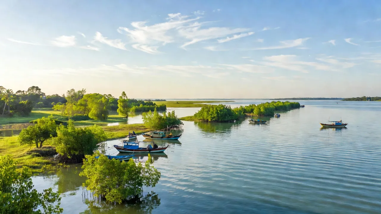 Quang cảnh biển Xã Phú Thuận, huyện Phú Vang, đầm phá Tam Giang - Cầu Hai đẹp và trong lành.