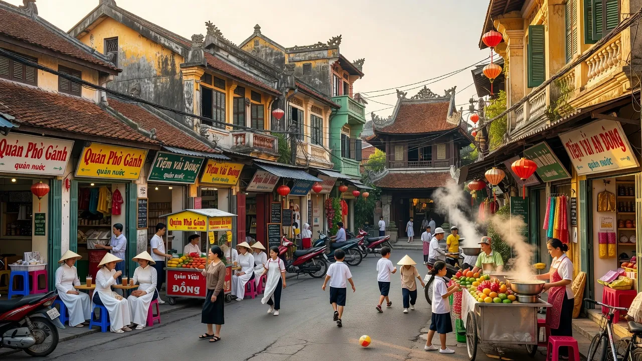 Khung cảnh sôi động tại Phường An Đông, Quận Thuận Hóa, thành phố Huế, biểu hiện đời sống địa phương.