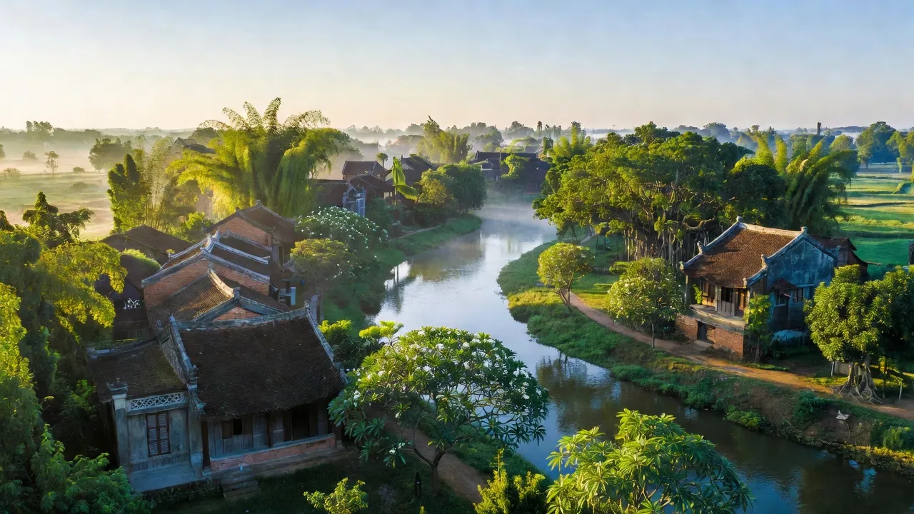 Phường Thủy Biều, Quận Thuận Hóa, Thành phố Huế với cảnh thiên nhiên yên bình và kiến trúc truyền thống.