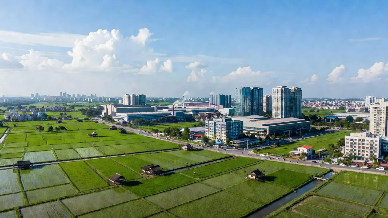 Văn Lâm, Hưng Yên - Khung cảnh xanh tươi với sự phát triển đô thị, gần Hà Nội.