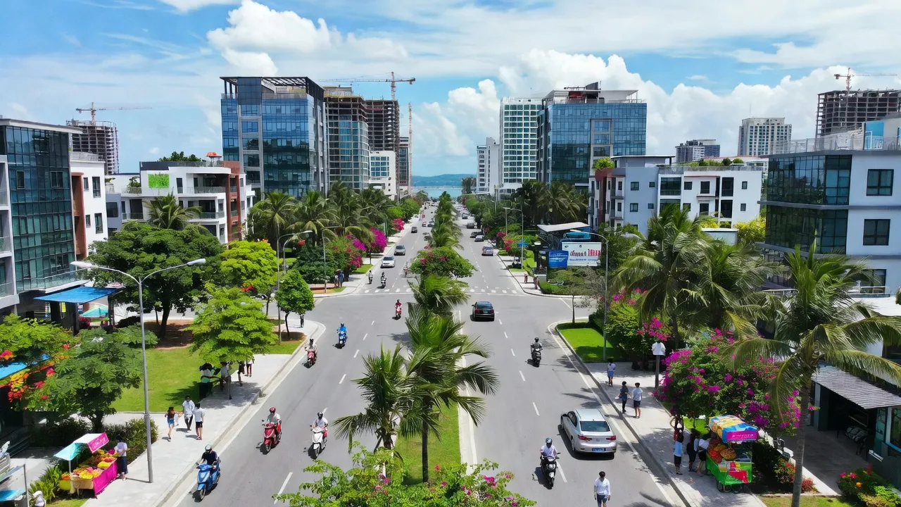 Phường Cam Phúc Nam, Cam Ranh, Khánh Hòa với cảnh quan hiện đại, khí hậu nắng ấm, sự phát triển năng động.