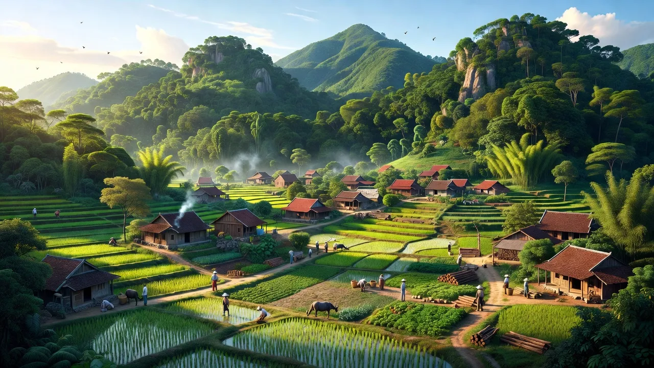 Thị trấn Tô Hạp, Khánh Sơn, Khánh Hòa với thiên nhiên và đời sống nông nghiệp tuyệt đẹp.