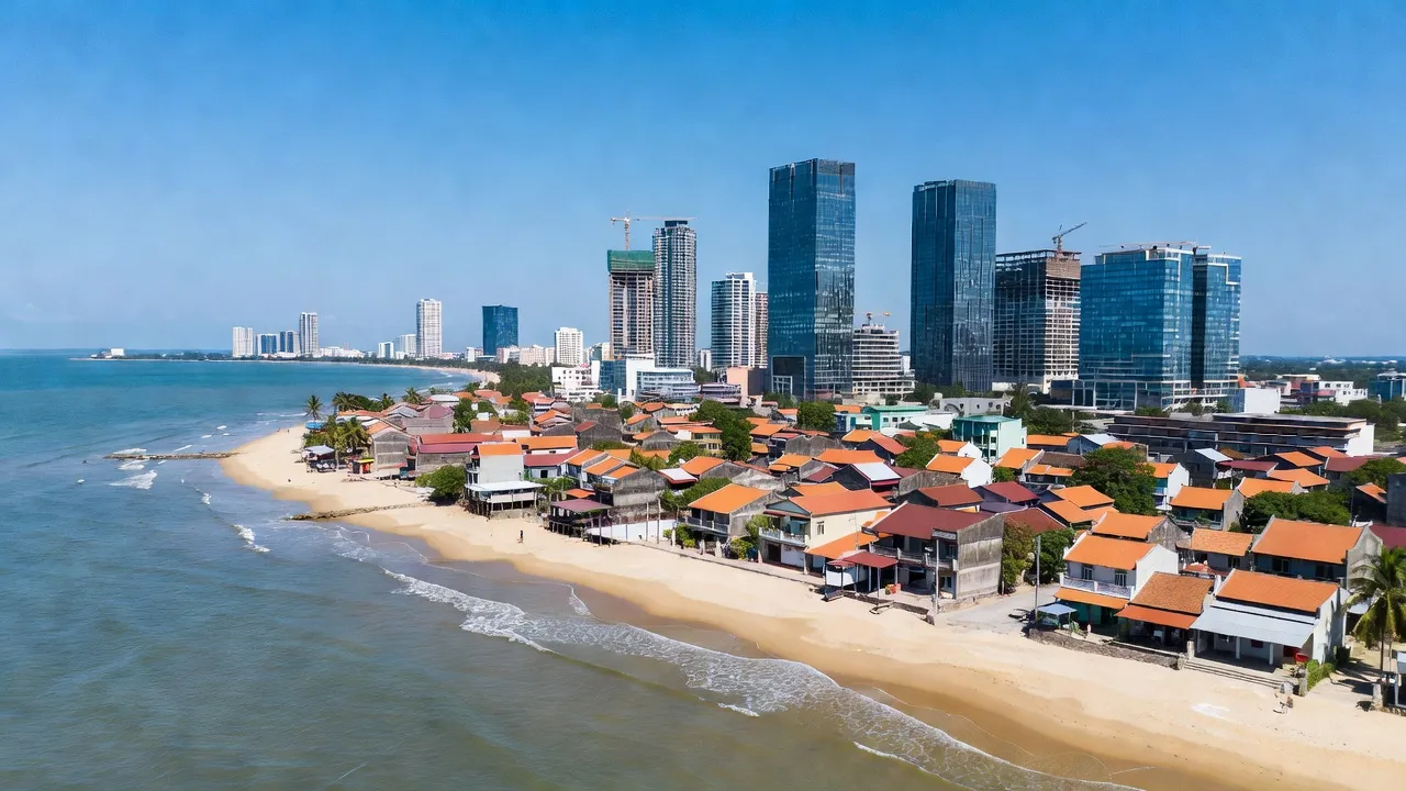 Phường Vĩnh Trường, Nha Trang với cảnh biển đẹp và phát triển đô thị hiện đại.