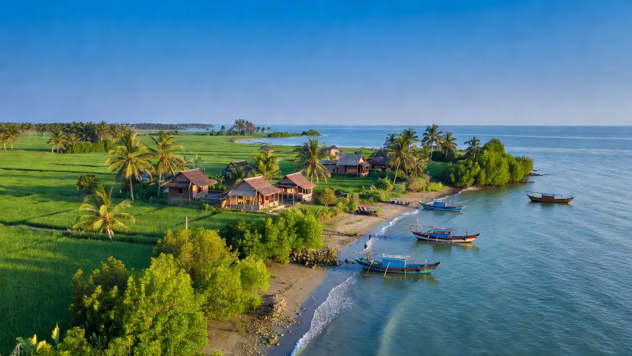 Khung cảnh yên bình tại xã Lại Sơn, huyện Kiên Hải, tỉnh Kiên Giang với thiên nhiên tuyệt đẹp.
