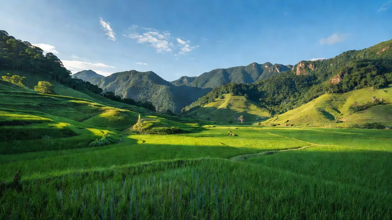 Khung cảnh xanh tươi của xã Quý Hòa, huyện Bình Gia, Lạng Sơn với rừng núi bao quanh.