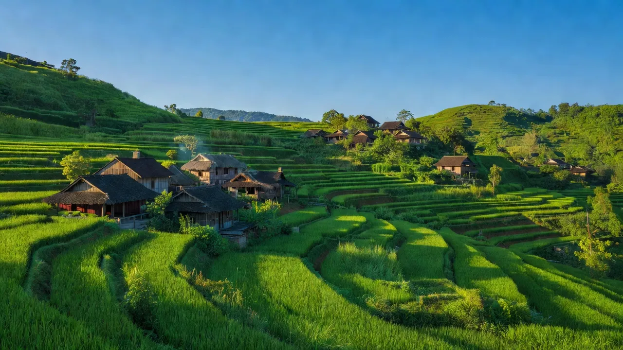 Công Sơn, huyện Cao Lộc, Lạng Sơn với cảnh sắc thiên nhiên tuyệt đẹp và nhà truyền thống người Dao.