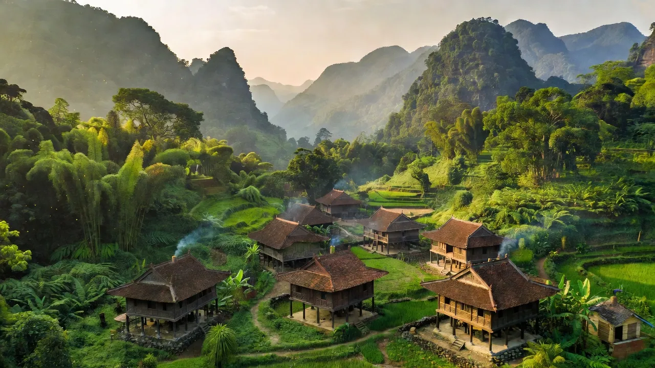 Tổng quan về xã Gia Miễn, huyện Văn Lãng, tỉnh Lạng Sơn với cảnh sắc núi rừng tuyệt đẹp.