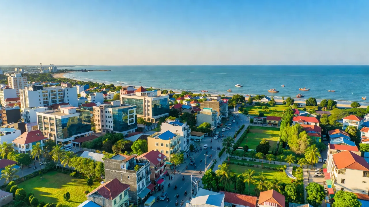 Quỳnh Thiện, Hoàng Mai, Nghệ An: vibrant urban landscape and coastal views, highlight of local development