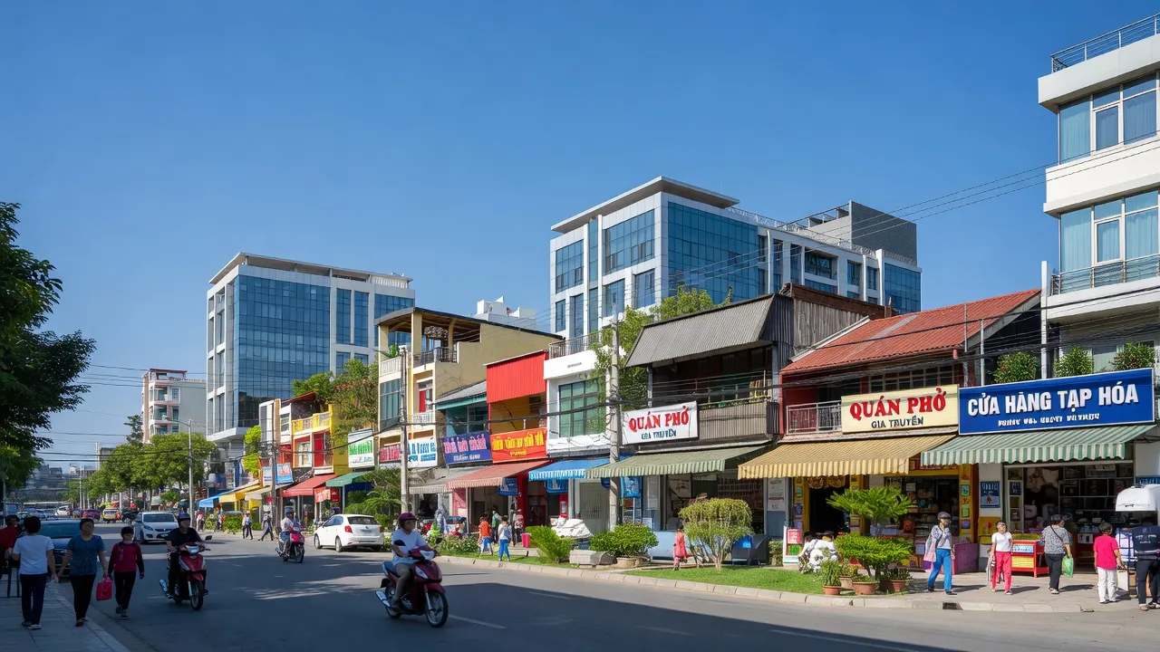 Phường Nghi Thu, Thành phố Vinh, tỉnh Nghệ An với kiến trúc hiện đại và không gian sống phù hợp.