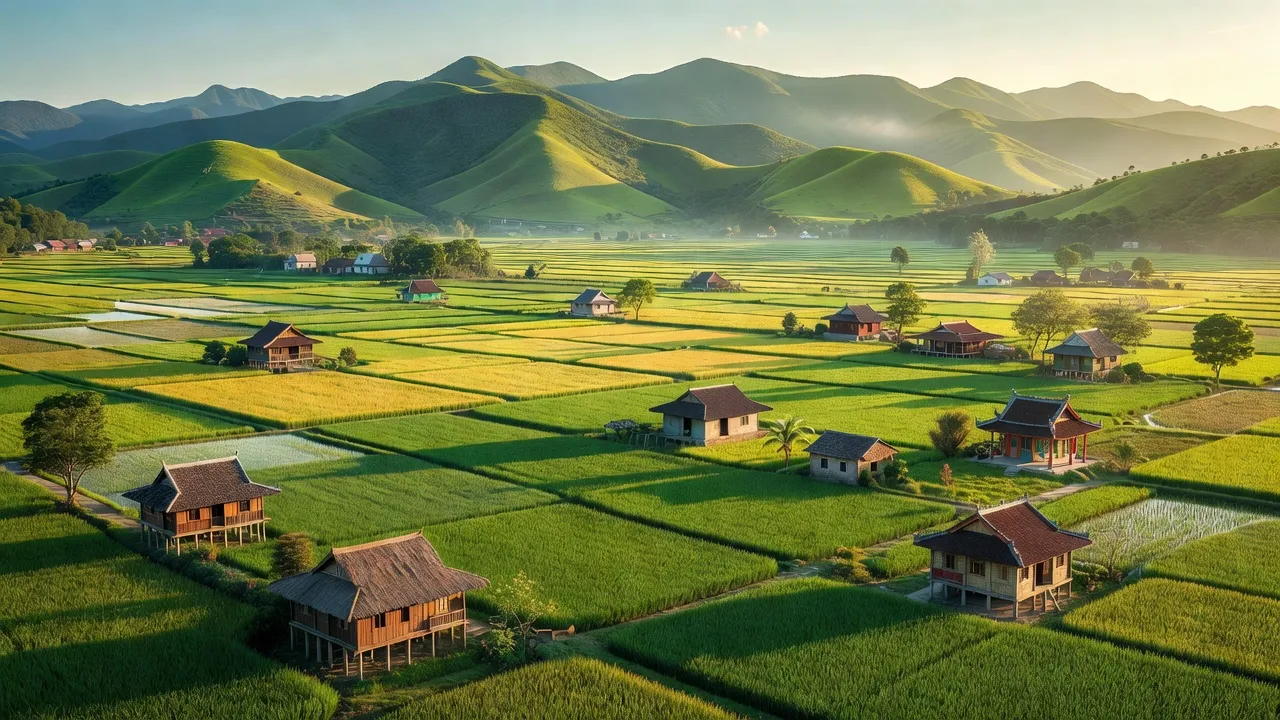 Cảnh đẹp tự nhiên xã Hùng Long, huyện Đoan Hùng, nơi sinh sống của sáu dân tộc.